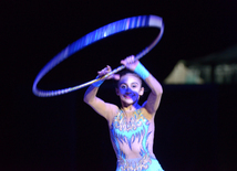 National Gymnastics Arena in Baku hosts Novruz show. Azerbaijan, 19 match, 2016